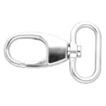 Karabińczyk metalowy 27x53mm SREBRNY (5)