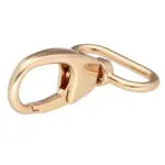 Karabińczyk metalowy 27x53mm ZŁOTY (6)