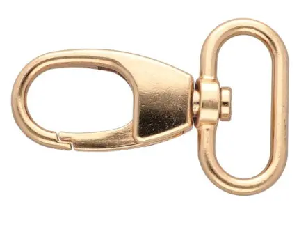 Karabińczyk metalowy 27x53mm ZŁOTY (6)