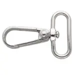Karabińczyk metalowy 30x55mm SREBRNY (1)
