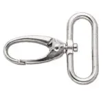 Karabińczyk metalowy 32x50mm SREBRNY (2)