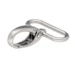 Karabińczyk metalowy 32x50mm SREBRNY MAT (3)