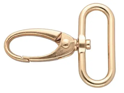 Karabińczyk metalowy 32x50mm ZŁOTY (4)