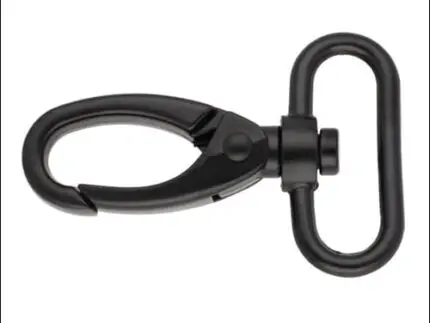 Karabińczyk metalowy 32x60mm CZARNY MAT