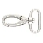 Karabińczyk metalowy 32x60mm SREBRNY MAT (18)