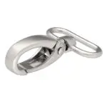 Karabińczyk metalowy 32x60mm SREBRNY MAT (18)