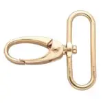 Karabińczyk metalowy 38x50mm ZŁOTY (2)