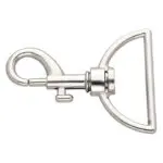 Karabińczyk metalowy 38x60mm SREBRNY (1)