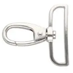 Karabińczyk metalowy 50x59mm SREBRNY