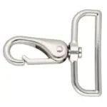 Karabińczyk metalowy 50x65mm SREBRNY