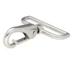 Karabińczyk metalowy 50x65mm SREBRNY