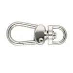 Karabińczyk metalowy 9x42mm SREBRNY