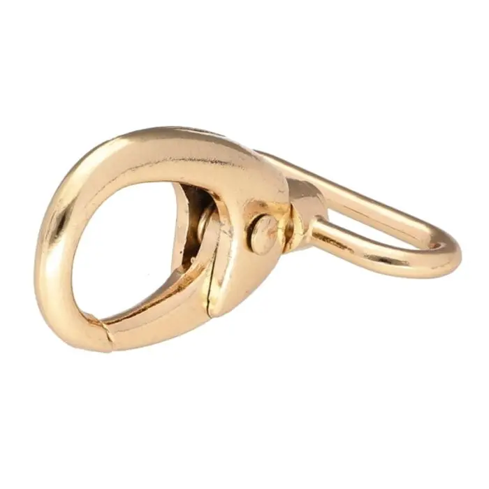 Karabińczyk metalowy ZŁOTY 32x60mm (15)