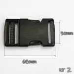 Czarna klamra PLASTIKOWA 30mm - obrazek 5