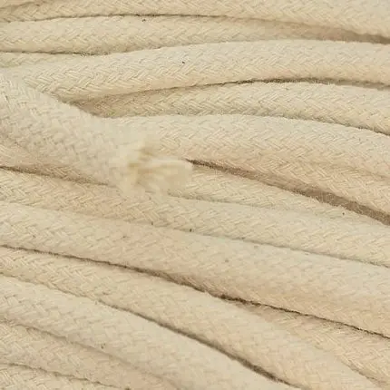 KNOT sznurek bawełniany 6mm ECRU na metry