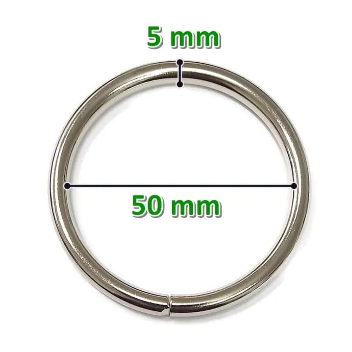 kolka-metalowe-srebrne-50mm Kółka metalowe SREBRNE 50mm