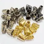 Końcówki do sznurków metalowe AŻUROWE