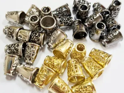 Końcówki do sznurków metalowe AŻUROWE