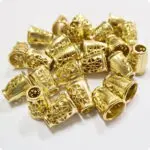 Końcówki do sznurków metalowe AŻUROWE