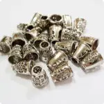 Końcówki do sznurków metalowe AŻUROWE