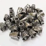 Końcówki do sznurków metalowe AŻUROWE