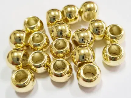 Końcówki do sznurków metalowe KULKI