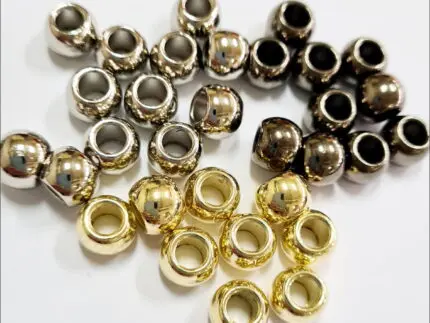 Końcówki do sznurków metalowe KULKI