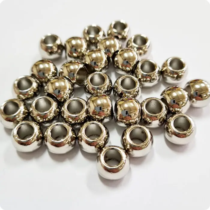 Końcówki do sznurków metalowe KULKI