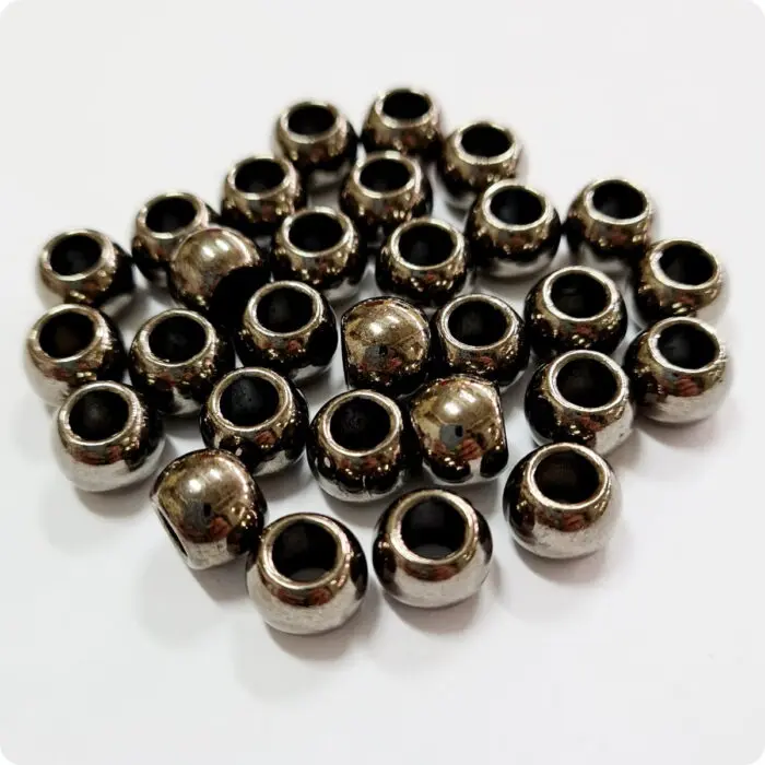 Końcówki do sznurków metalowe KULKI