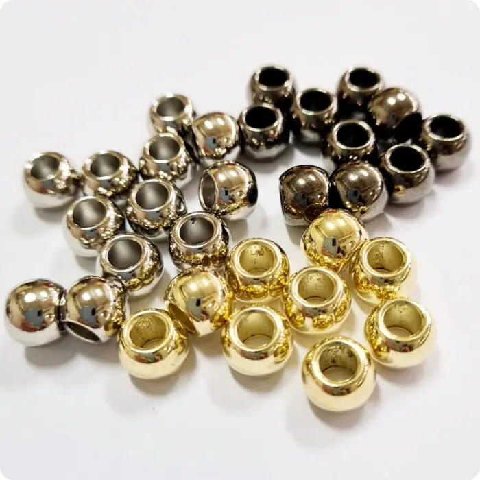 Końcówki do sznurków metalowe KULKI