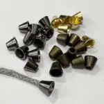 Końcówki do sznurków metalowe małe