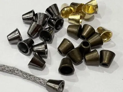 Końcówki do sznurków metalowe małe