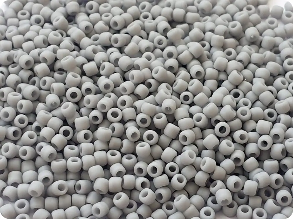 koraliki-toho-11-0-opaque-frosted-gray-53f-10g KORALIKI TOHO 11/0 OPAQUE frosted gray (53F) 10g