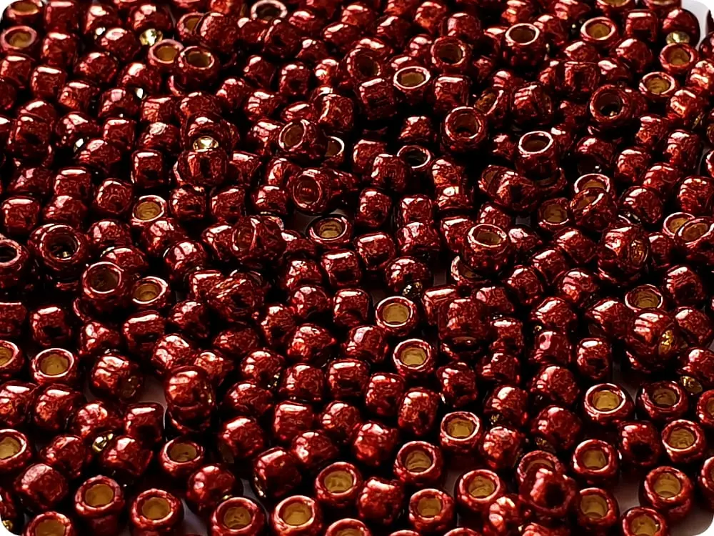 koraliki-toho-8-0-metallic-brick-red-pf564-10g KORALIKI TOHO 8/0 METALLIC brick red (PF564) 10g