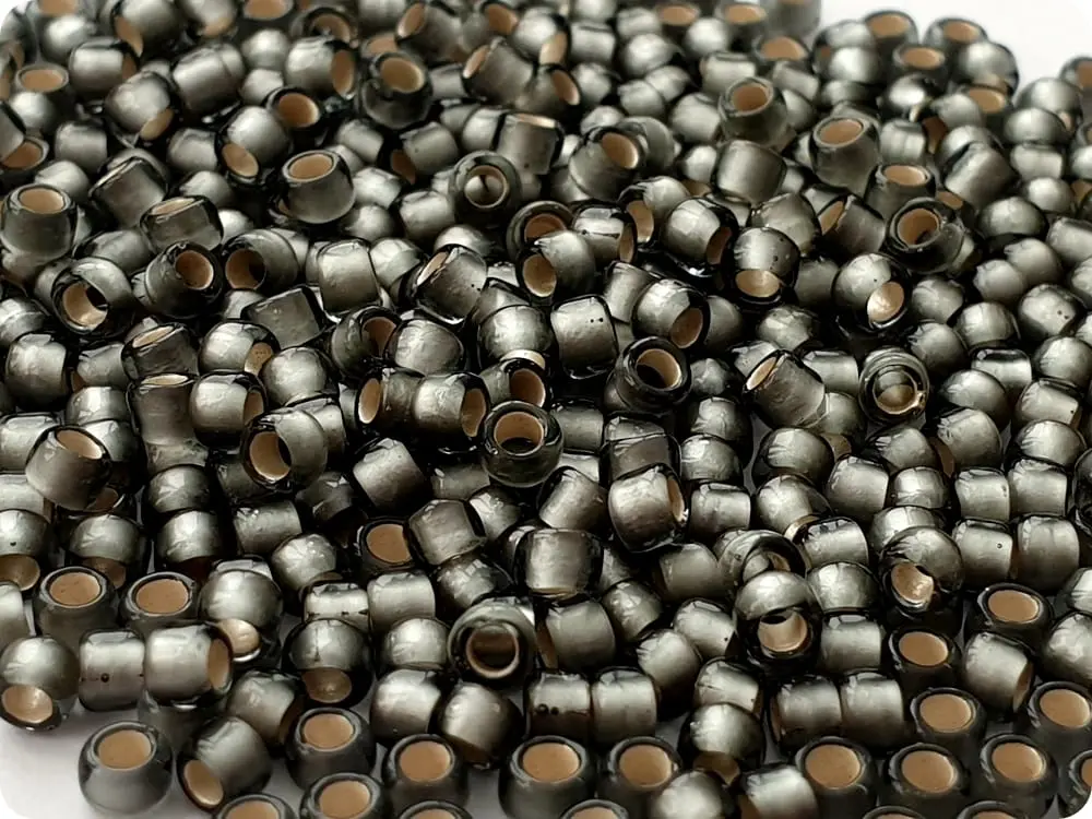 koraliki-toho-8-0-silver-lined-frosted-gray-29bf-10g KORALIKI TOHO 8/0 SILVER LINED frosted gray (29BF) 10g