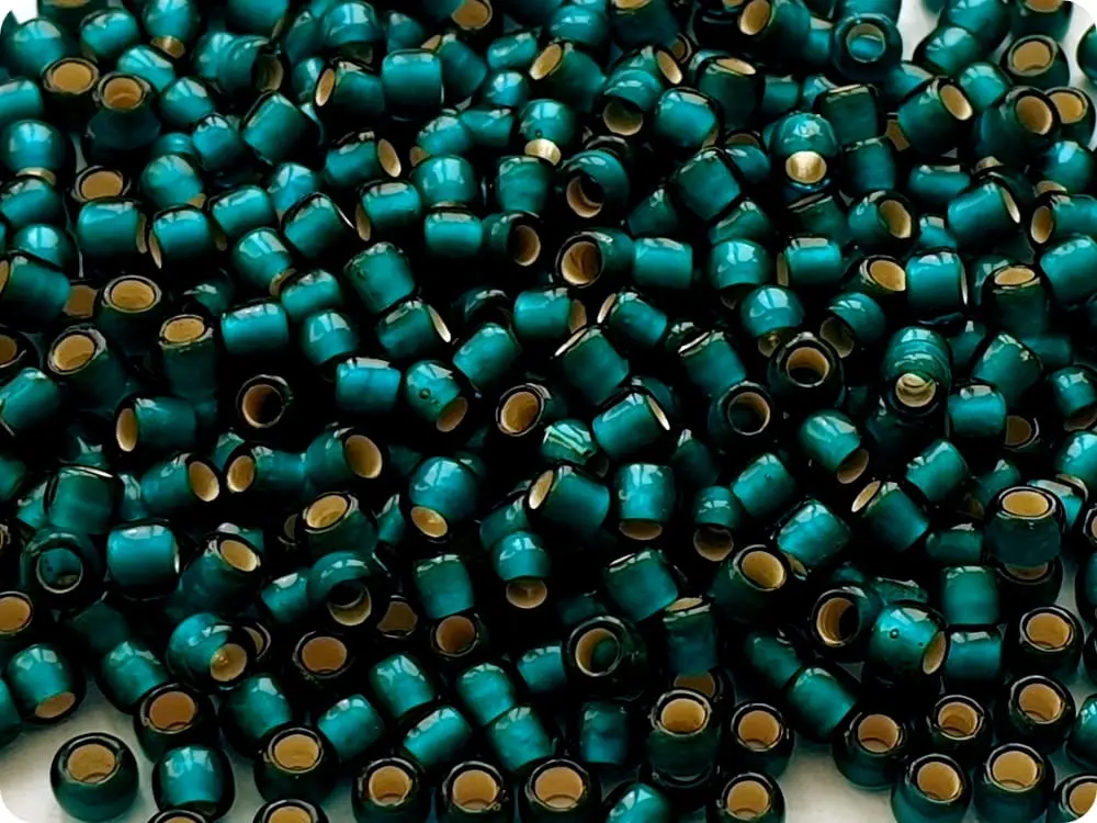 koraliki-toho-8-0-silver-lined-frosted-teal-27bdf-10g KORALIKI TOHO 8/0 SILVER LINED frosted teal (27BDF) 10g