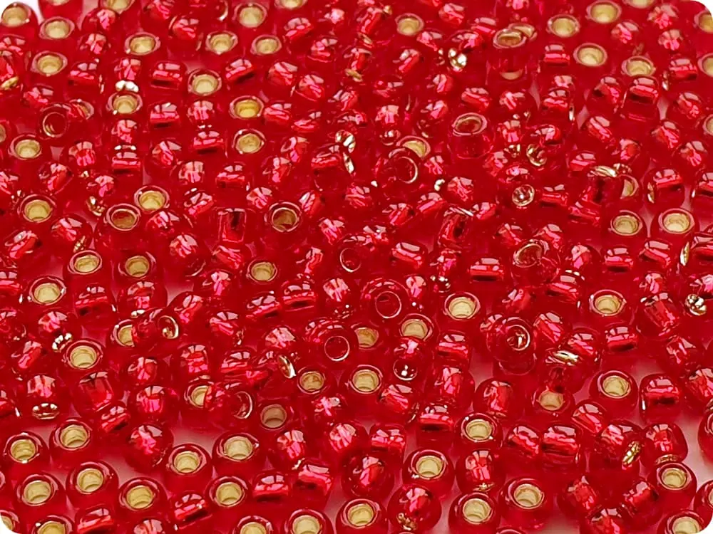 koraliki-toho-8-0-silver-lined-ruby-25c-10g KORALIKI TOHO 8/0 SILVER LINED ruby (25C) 10g