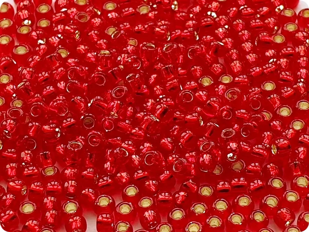 koraliki-toho-8-0-silver-lined-siam-ruby-25b-10g KORALIKI TOHO 8/0 SILVER LINED siam ruby (25B) 10g