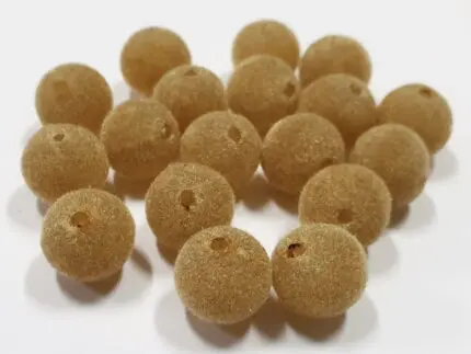 KORALIKI WELUROWE - BEŻOWE