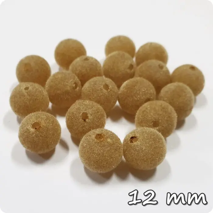 KORALIKI WELUROWE - BEŻOWE