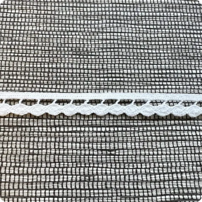 Koronka bawełniana 10mm BIAŁA (C015)