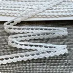 Koronka bawełniana 10mm BIAŁA (C015)