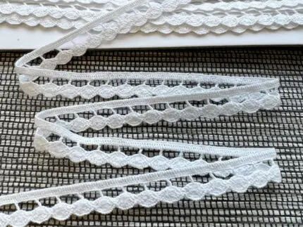 Koronka bawełniana 10mm BIAŁA (C015)