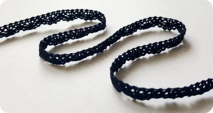 Koronka bawełniana 10mm C020 GRANATOWA