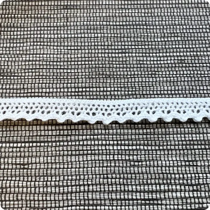 Koronka bawełniana 11mm BIAŁA (C022)