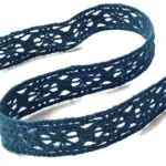 Koronka bawełniana 12mm C058 CIEMNONIEBIESKA