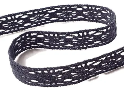 Koronka bawełniana 13mm C054 CIEMNY JEANS