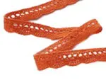 Koronka bawełniana 13mm C062 MARCHEWKOWA 2,1m (K10)