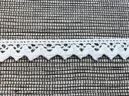 Koronka bawełniana 15mm BIAŁA (S08)