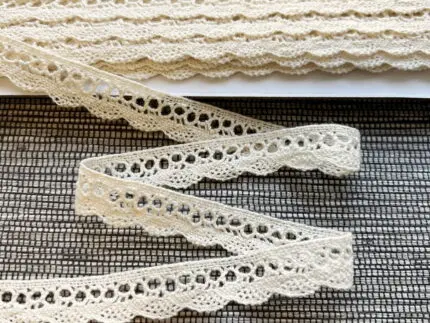 Koronka bawełniana 15mm NATURALNA (C062)
